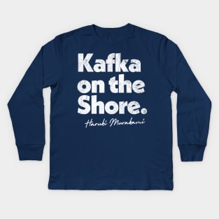 Haruki Murakami - Kafka On The Shore  // Retro Fan Art Design Kids Long Sleeve T-Shirt
